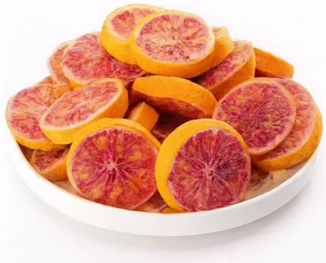 Freeze-Dried Red Orange / Blood Orange (30g) — Tangy Ruby Slices | NUKHA