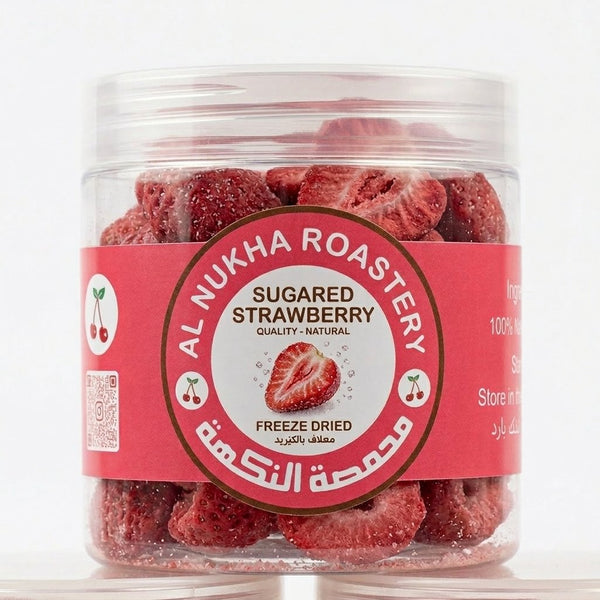 Freeze-Dried Sugared Strawberry (50g) — Sweet Crunchy Bites | NUKHA