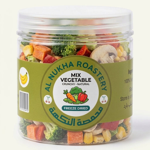 Freeze-Dried Mixed Vegetables (50g) — Savoury Crunch | NUKHA